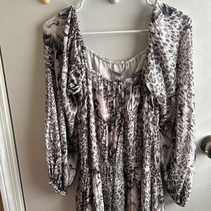 Allsaints NWT Women’s Amara‎ Laertes Maxi Black And White Dress